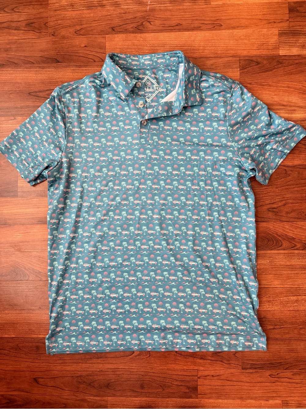 Burlebo Beach Cruise Performance Polo Size Medium